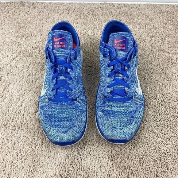Nike Free TR Flyknit Running Shoes - Racer Blue - Picture 4 of 6